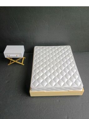 Rainbow High Doll House Bed No Legs with Nightstand End Table Replacement MGA
